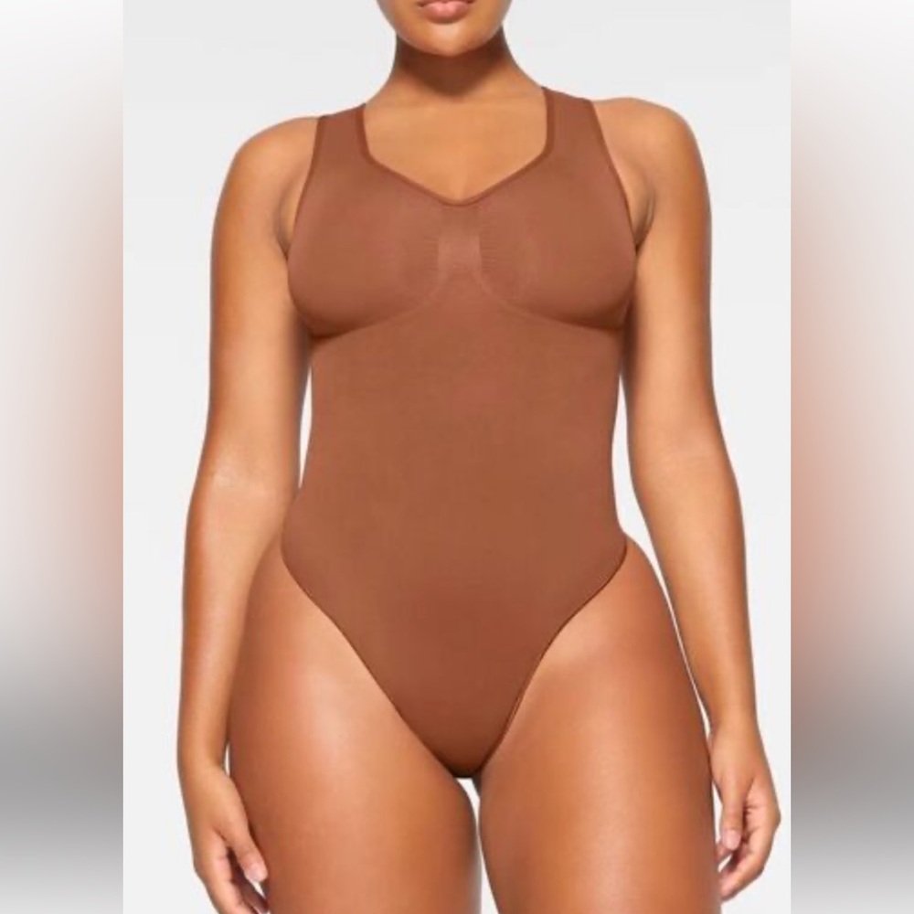 SKIMS Seamless Sculpt Bronze Bodysuit